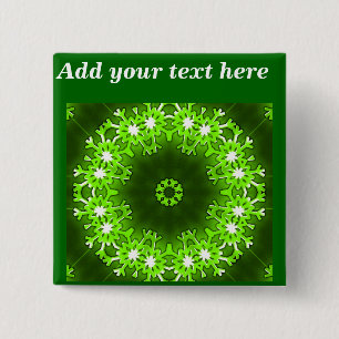 Christmas Greetings_ 2 Inch Square Button