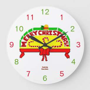 Christmas Greetings Acrylic Wall Clock