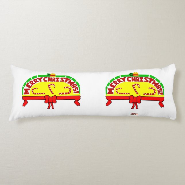 Christmas Greetings Body Pillow (Front)
