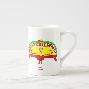 Christmas Greetings Bone China Mug