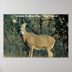 Christmas Greetings Dad Hunter Gatherer Poster