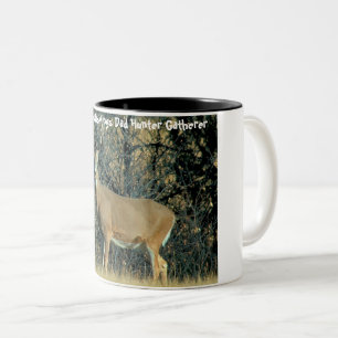 Christmas Greetings Dad Hunter Gatherer Two-Tone Coffee Mug