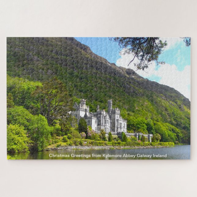 Christmas Greetings from Kylemore Abbey Galway Jigsaw Puzzle (Horizontal)