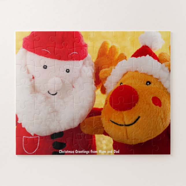 Christmas Greetings from Mum and Dad Jigsaw Puzzle (Horizontal)