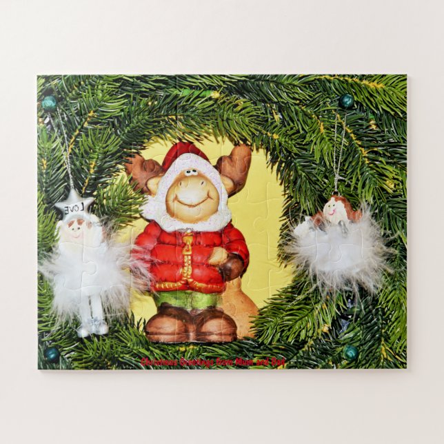 Christmas Greetings from Mum and Dad Jigsaw Puzzle (Horizontal)