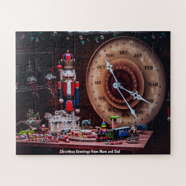 Christmas Greetings from Mum and Dad Jigsaw Puzzle (Horizontal)