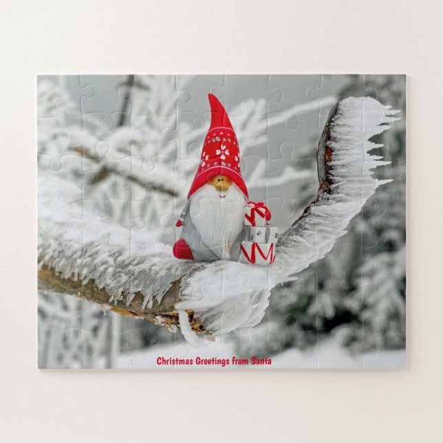 Christmas Greetings from Santa Jigsaw Puzzle (Horizontal)