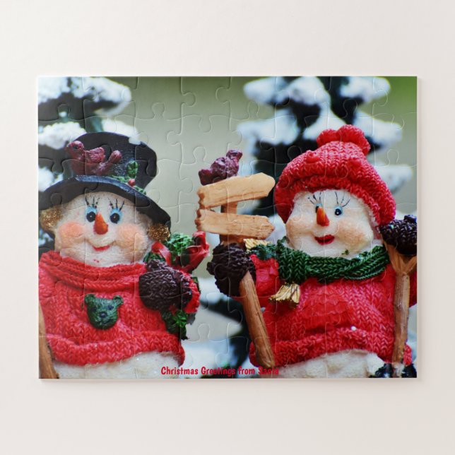 Christmas Greetings from Santa Jigsaw Puzzle (Horizontal)