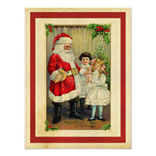 Christmas Greetings from Santa Photo Print