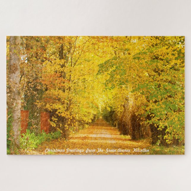 Christmas Greetings from Th Green Avenue Kilcullen Jigsaw Puzzle (Horizontal)