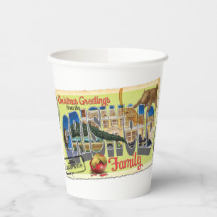 Christmas Greetings from the Griswold Family Paper Cups