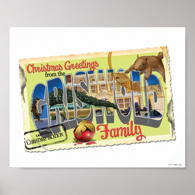 Christmas Greetings from the Griswold Family Poster (Front)