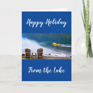 "CHRISTMAS GREETINGS" FROM THE ***LAKE*** CARD