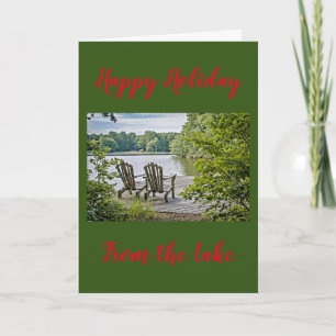 "CHRISTMAS GREETINGS" FROM THE ***LAKE*** CARD