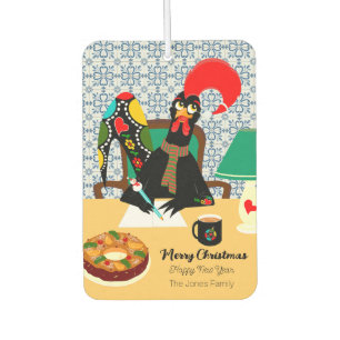 Christmas greetings from the Portuguese Rooster Air Freshener