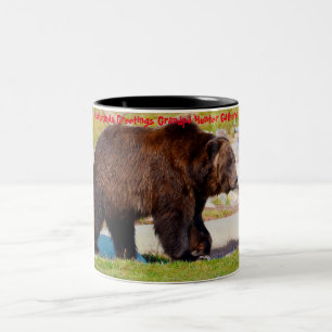 Christmas Greetings Grandpa Hunter Gatherer Two-Tone Coffee Mug
