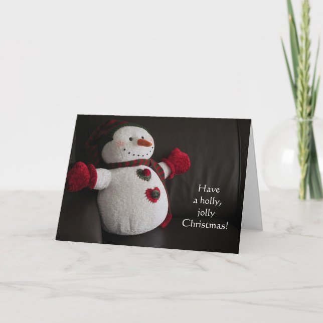 Christmas Greetings Holiday Card (Front)