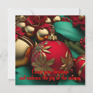 Christmas Greetings Holiday Card