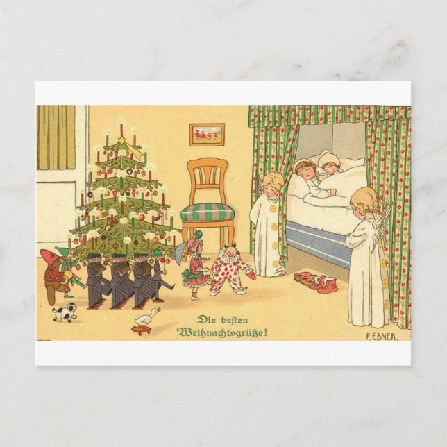 CHRISTMAS GREETINGS INTERNATIONAL MORE HOLIDAY POSTCARD (Front)