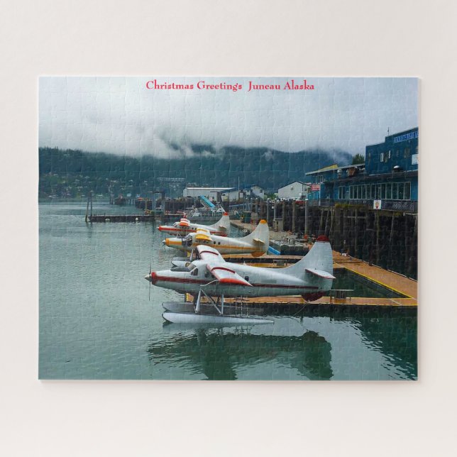 Christmas Greetings Juneau Alaska Jigsaw Puzzle (Horizontal)