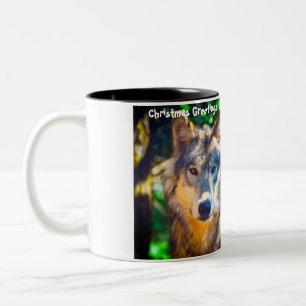 Christmas Greetings Me Old Gobble Gobble Two-Tone Coffee Mug