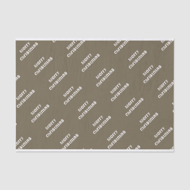 Christmas Greetings Modern Tissue Paper (Front)