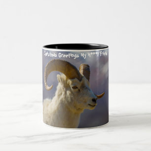 Christmas Greetings  My Honey Friend Two-Tone Coffee Mug