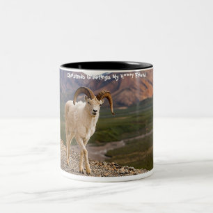 Christmas Greetings  My Honey Friend Two-Tone Coffee Mug