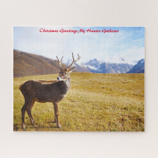 Christmas Greetings My Hunter Gatherer Jigsaw Puzzle (Horizontal)