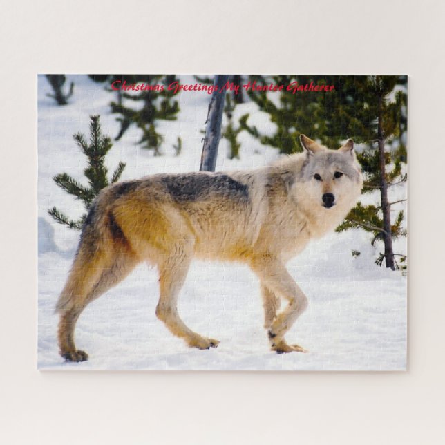Christmas Greetings My Hunter Gatherer Jigsaw Puzzle (Horizontal)