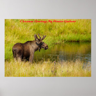 Christmas Greetings My Hunter Gatherer Poster