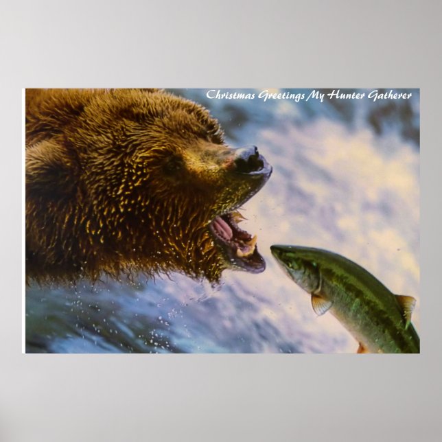 Christmas Greetings My Hunter Gatherer Poster (Front)