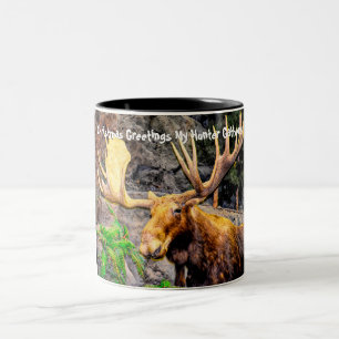 Christmas Greetings my Hunter Gatherer Two-Tone Coffee Mug