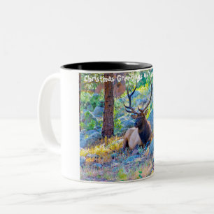 Christmas Greetings My Hunter Gatherer Two-Tone Coffee Mug