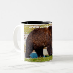 Christmas Greetings My Hunter Gatherer Two-Tone Coffee Mug