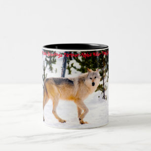 Christmas Greetings 'My Partner' , 'Alpha Male', Two-Tone Coffee Mug