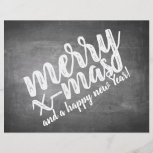 Christmas Greetings on the Chalk Board