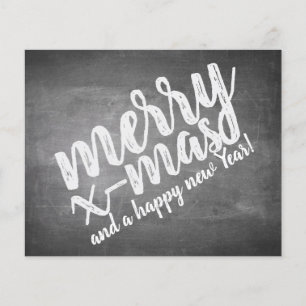 Christmas Greetings on the Chalk Board