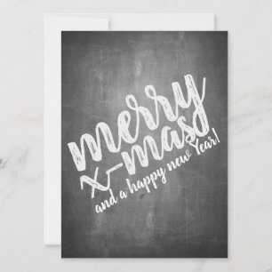 Christmas Greetings on the Chalk Board