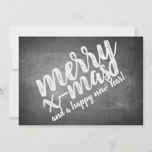 Christmas Greetings on the Chalk Board