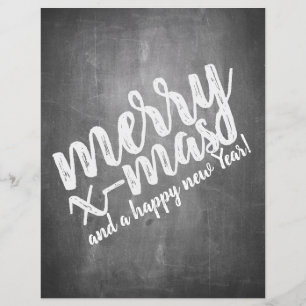 Christmas Greetings on the Chalk Board
