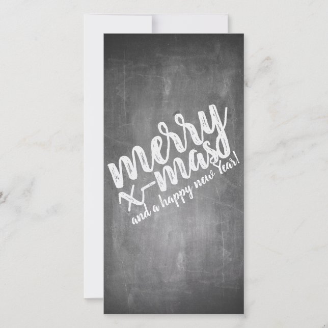Christmas Greetings on the Chalk Board (Front)