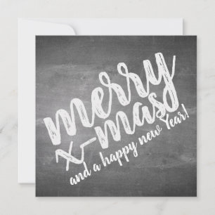 Christmas Greetings on the Chalk Board