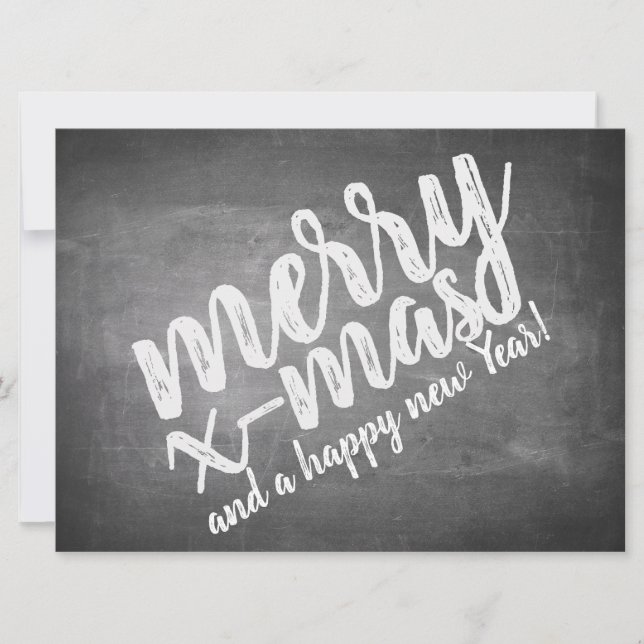 Christmas Greetings on the Chalk Board (Front)