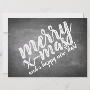 Christmas Greetings on the Chalk Board