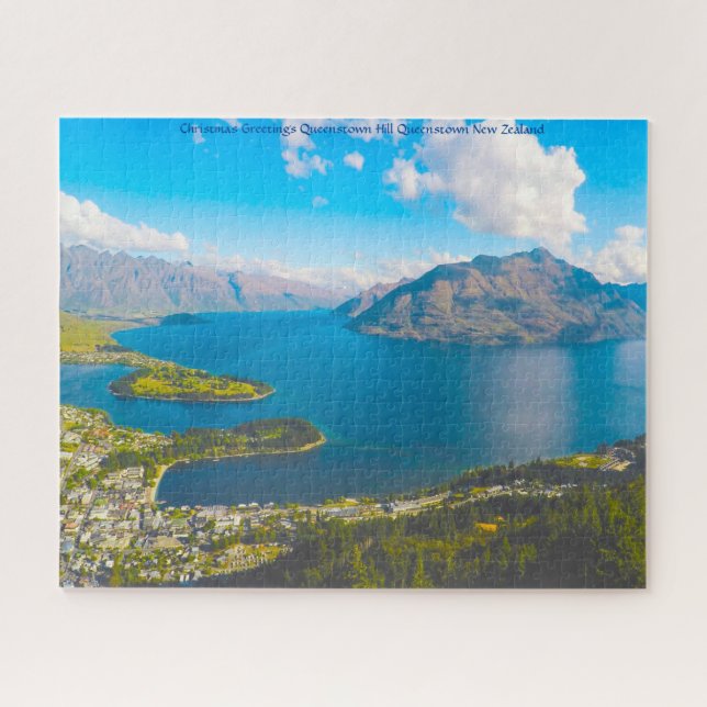 Christmas Greetings Queenstown Hill Queenstown Jigsaw Puzzle (Horizontal)