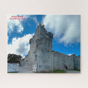 Christmas Greetings  Ross Castle Kerry Ireland Jig Jigsaw Puzzle