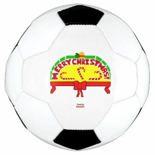 Christmas Greetings Soccer Ball