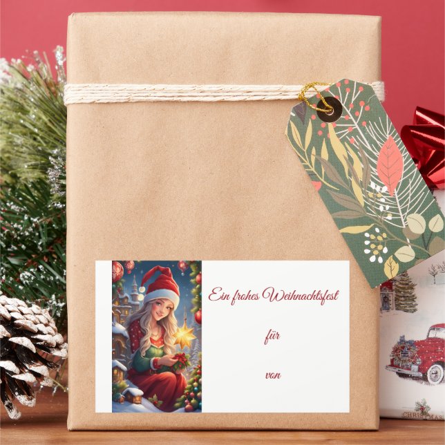 Christmas greetings sticker (Holiday)