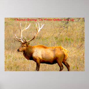 Christmas Greetings the Hunter Gatherer in my life Poster